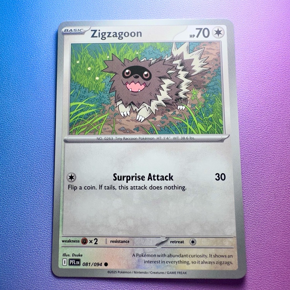 zigzagoon - 081/094 (common) — pokemon: phantasmal flames